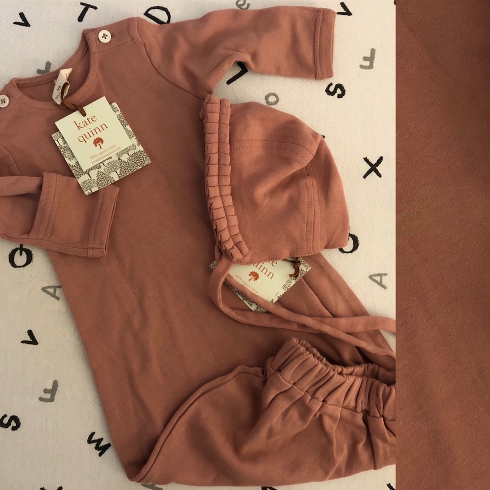 Kate quinn organic gown and bonnet bundle